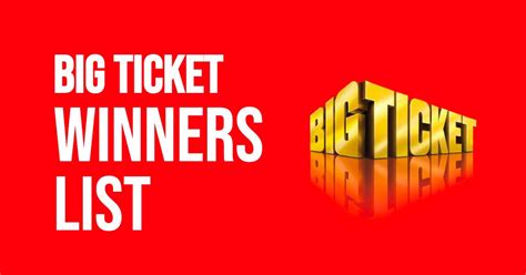 big ticket winner 259 today